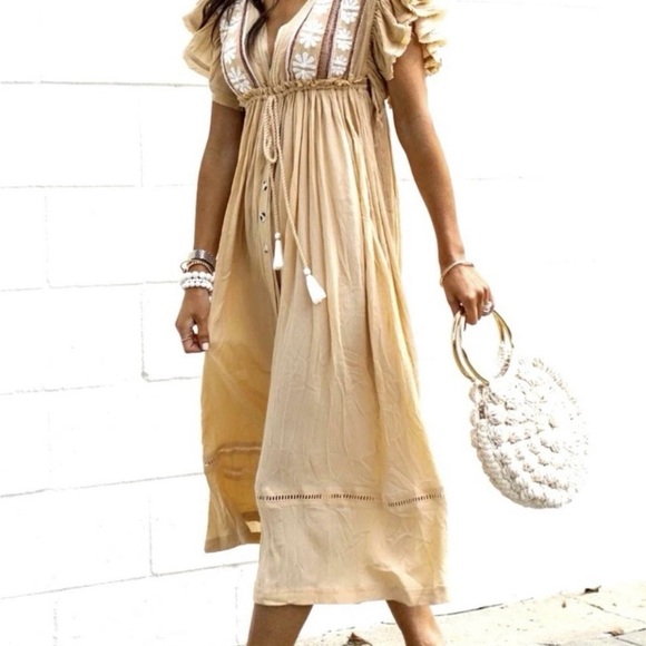 Free People Will Wait For You Boho Dress S - Picture 2 of 7